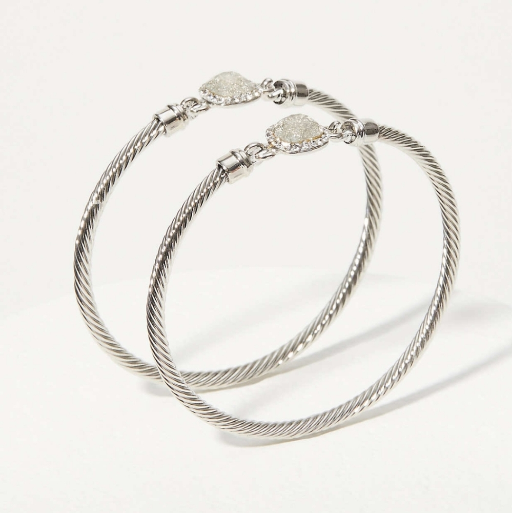 Loft Sparkle Bangle Bracelet Set